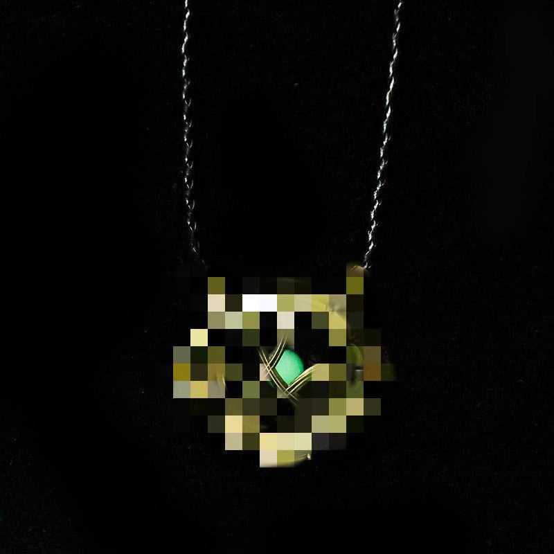 Glamorous Movie Ornament Doctor Noctilucent Eyes Necklaces