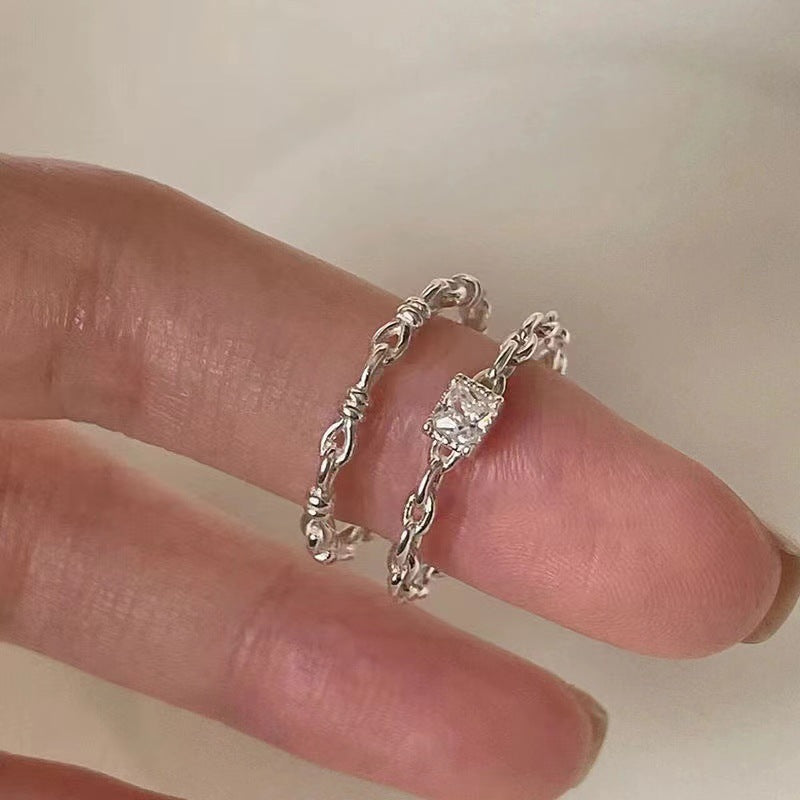 Female Opening Adjustable Design Refined Grace Fat Cell Phone Finger Rings