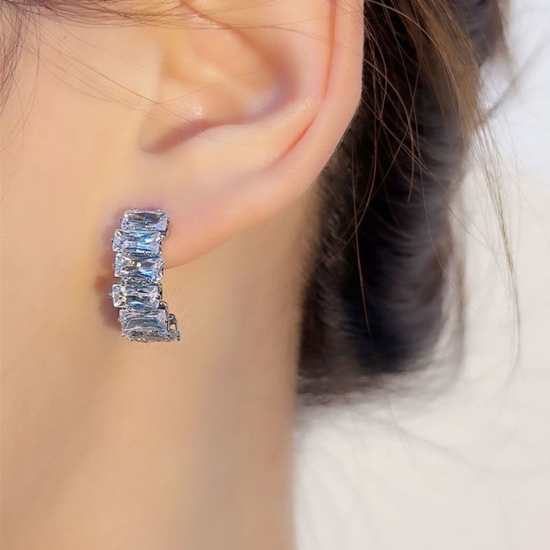 Women's Shaped Round Light Luxury Minority Dignified Sense Earrings