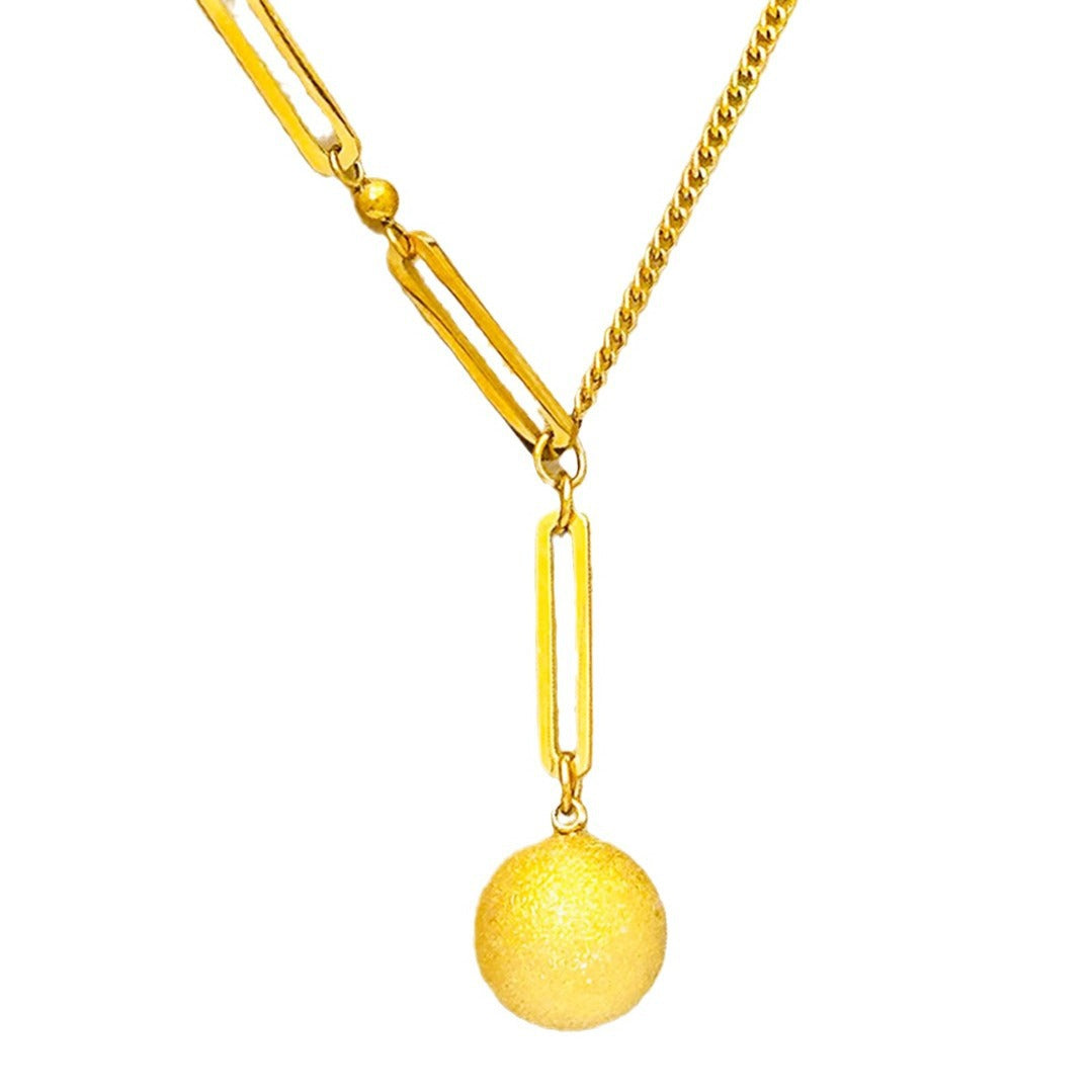 Women's Titanium Steel Light Luxury Does Not Fade Temperament Clavicle Chain Necklace