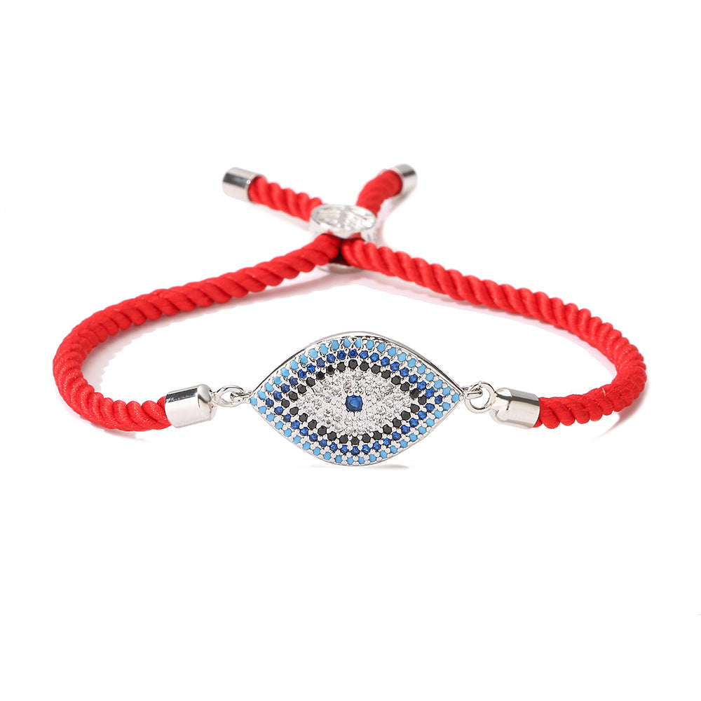 Australian Bronze Gold Plated Zircon Devil's Eye Female Bracelets