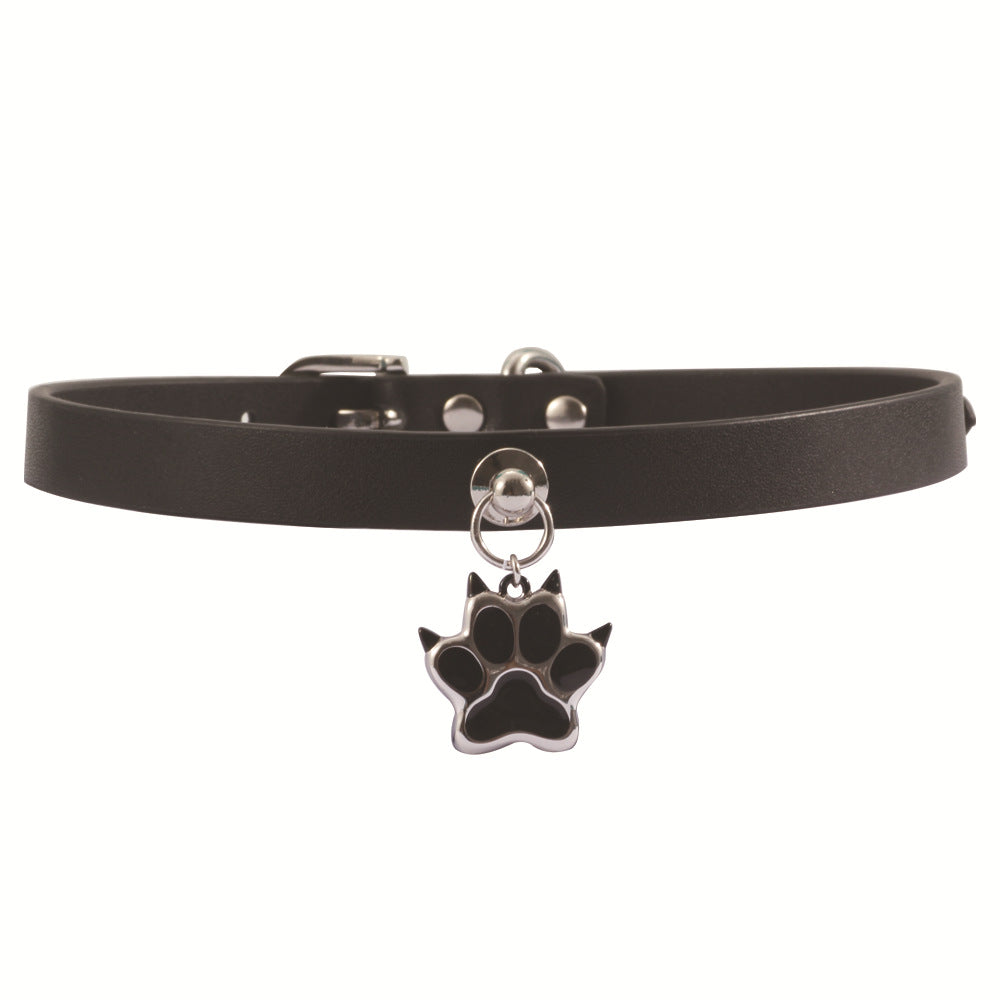 Style Punk Dog's Paw Cat's Leather Fashion Subculture Hot Collar