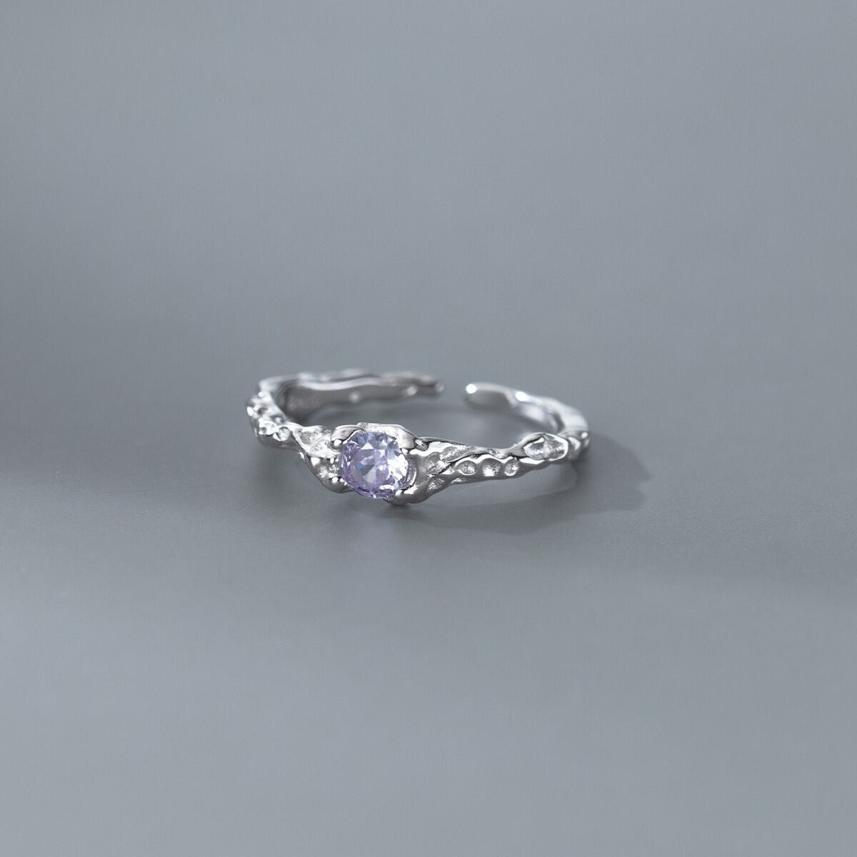 Wind Lava Point Zircon Female Fashion Rings