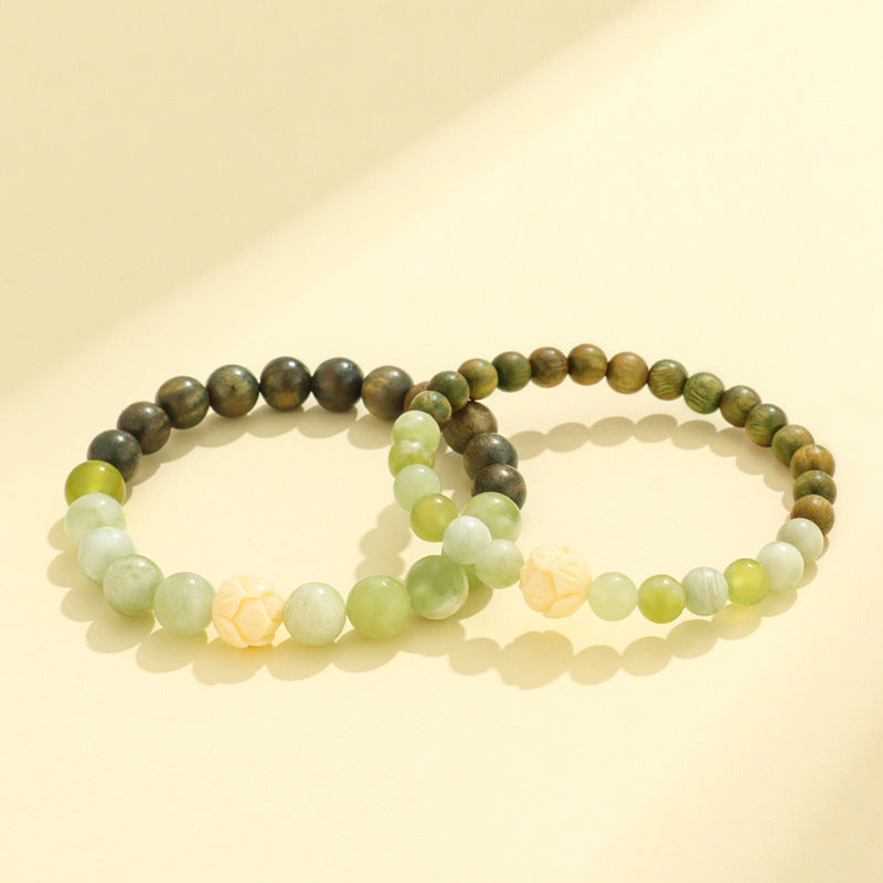 Women's Beaded Couple Niche High Sense Ivory Bracelets