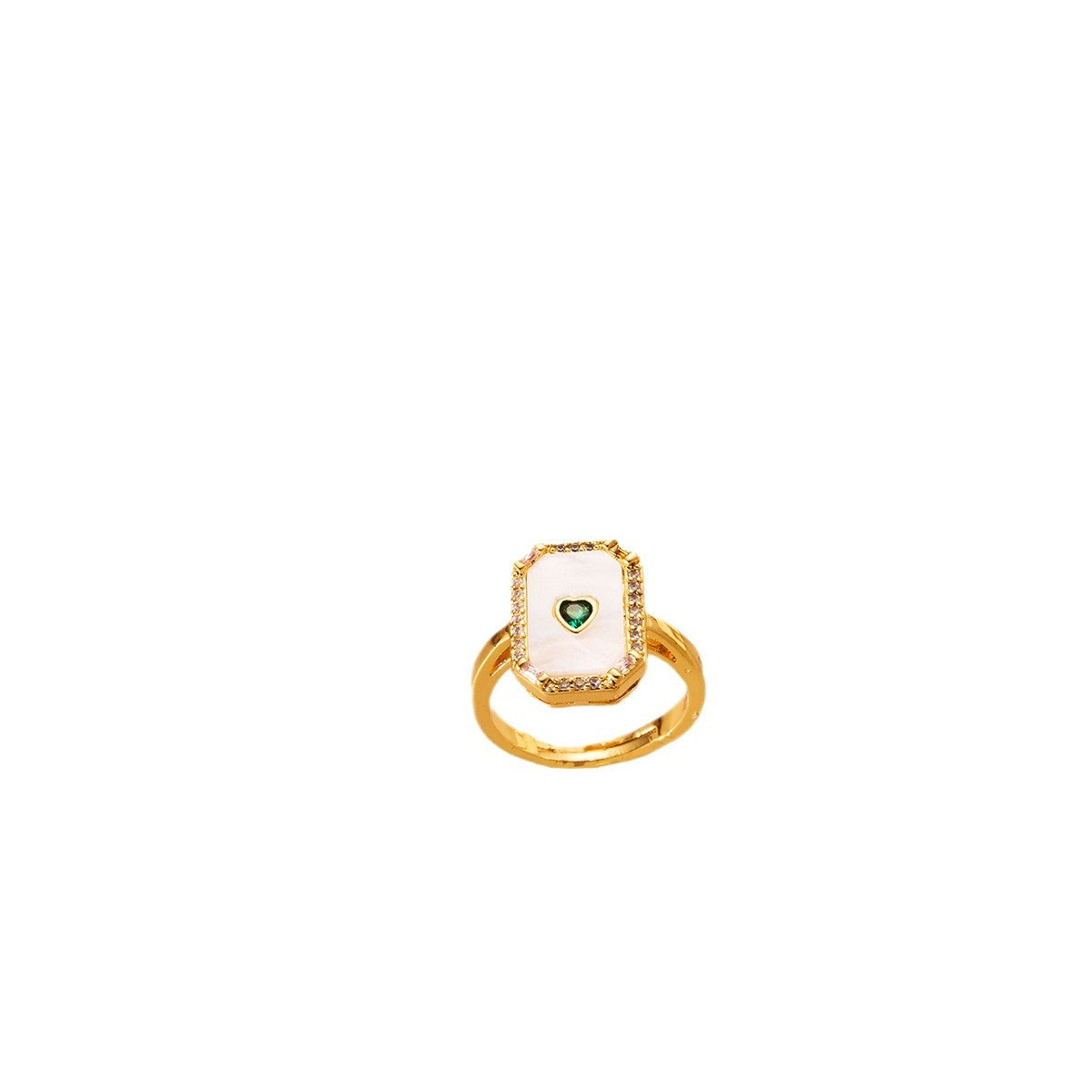 High-grade Niche Real Gold Plated Copper Little Finger Rings