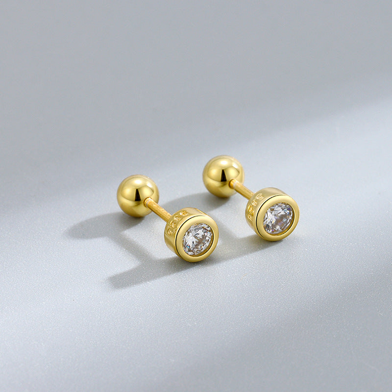 Bag With Round Screw Needle Free Of Earrings