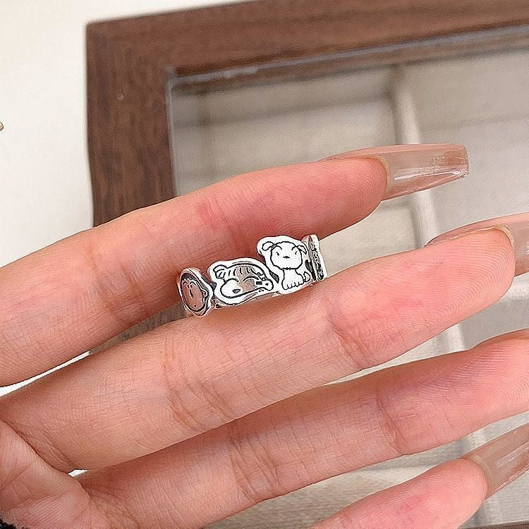 Sweet Design Simple Adjustable Girlfriends Cute Rings