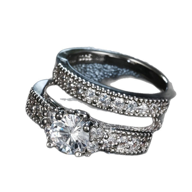 Fashion Gorgeous Valentine's Day Zircon Spot Ring