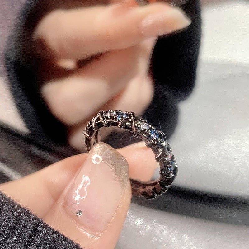 Diamond Zircon Special Interest Light Luxury Versatile Rings