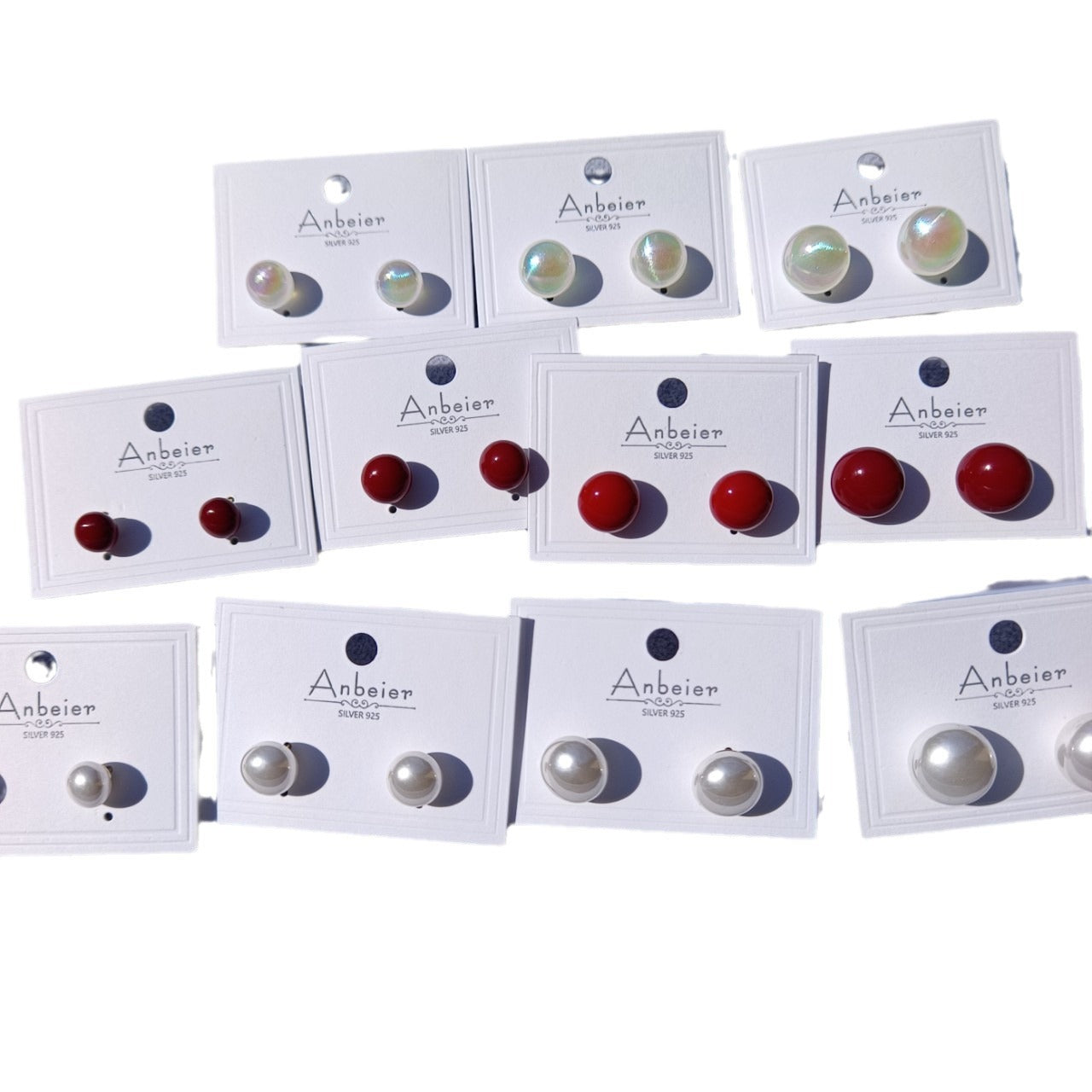 Sier Needle Pearl Female Light Luxury Earrings