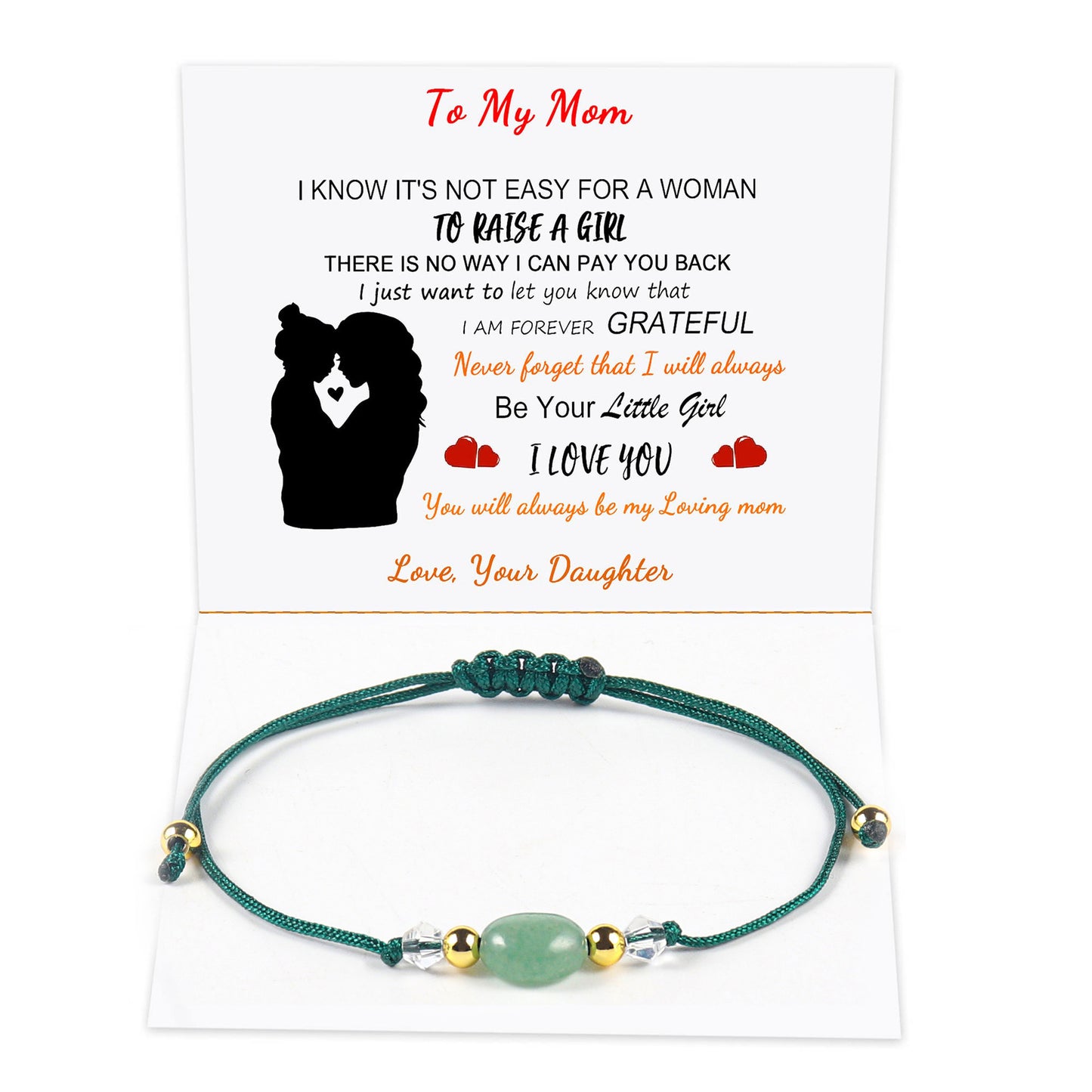 Women's Natural Stone Flat Beads Woven Hand Bracelets