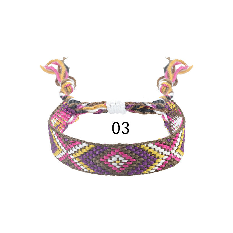 Nepal Ethnic Style Woven Wrist Strap Bracelets