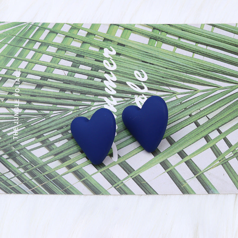 Women's Story Yellow Heart Shaped Valentine's Day Earrings