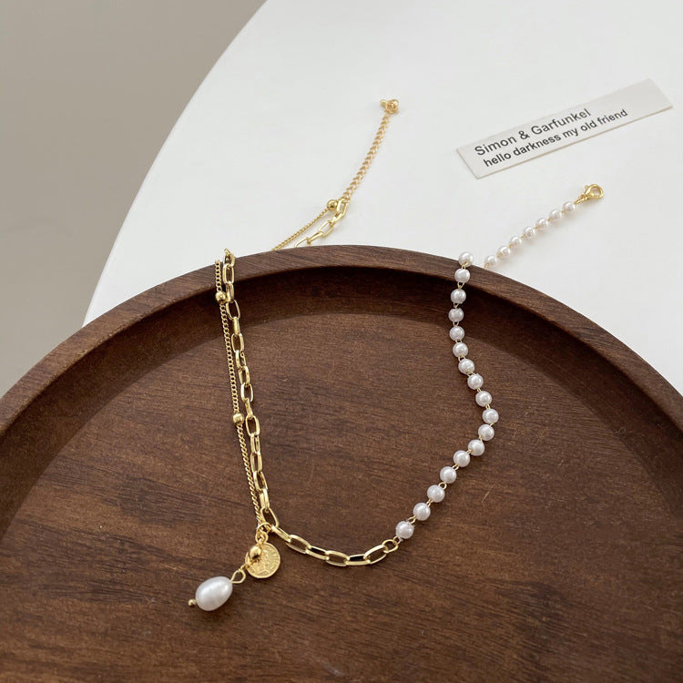 Women's Unique Design Pearl Clavicle Chain Stylish Necklaces