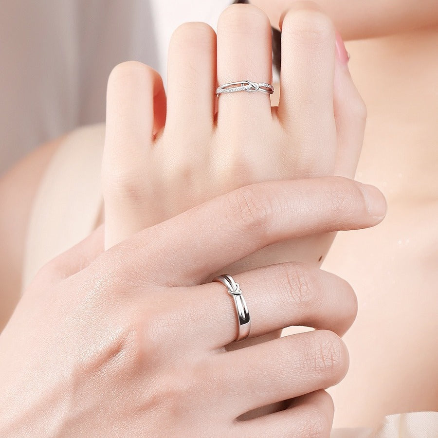 Women's & Men's Couple Design Light Luxury Valentine's Day Rings