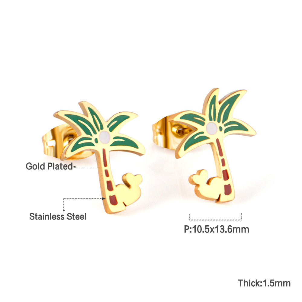 Children's Design Female Cute Sweet Cartoon Fruit Earrings