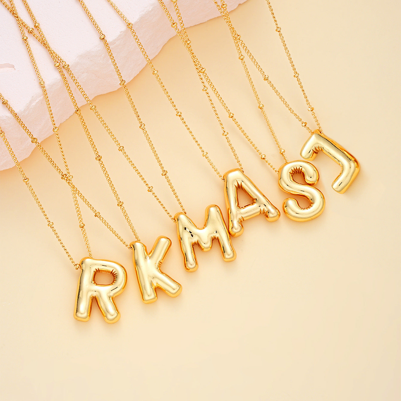 Balloon Glossy Chubby Fashionable Elegant Lady Necklaces