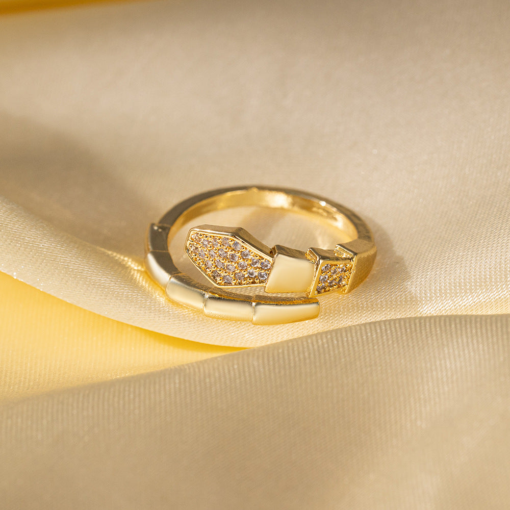 Adjustable Simple Real Gold Electroplated Delicate Super Rings