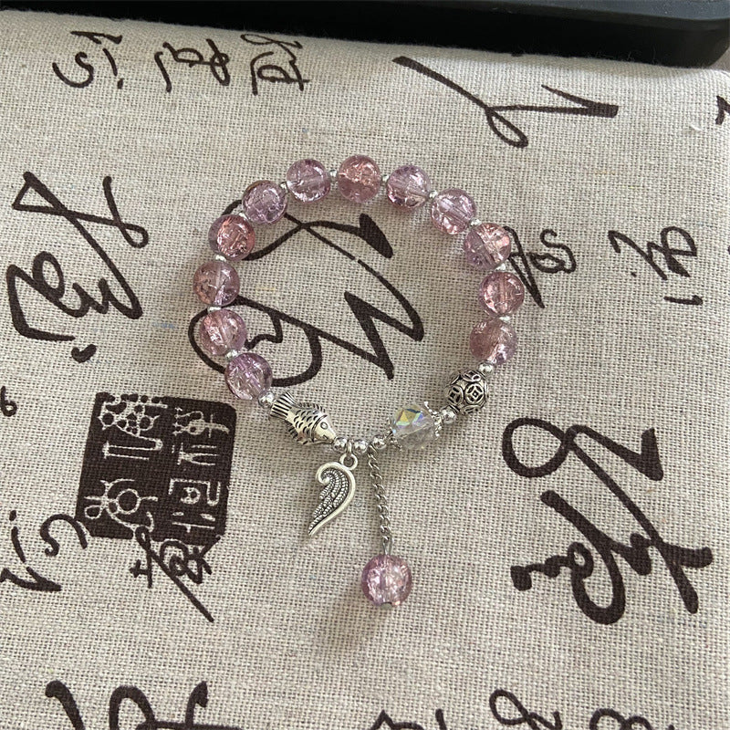 Style Beaded Elastic String Sweet Colored Bracelets