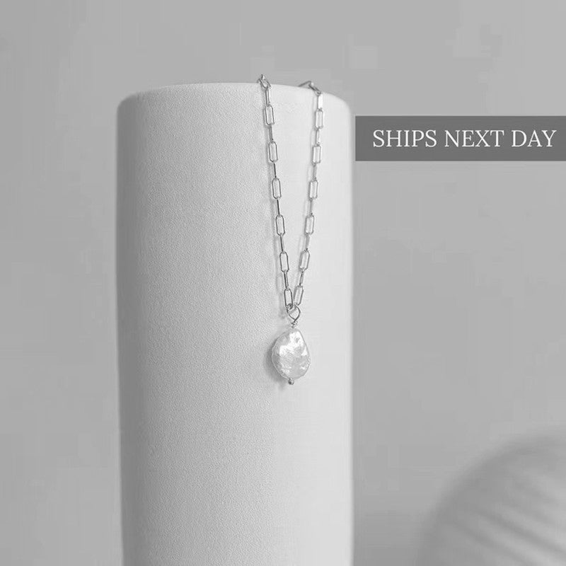 Baroque Pearl Female Personality All Match Necklaces