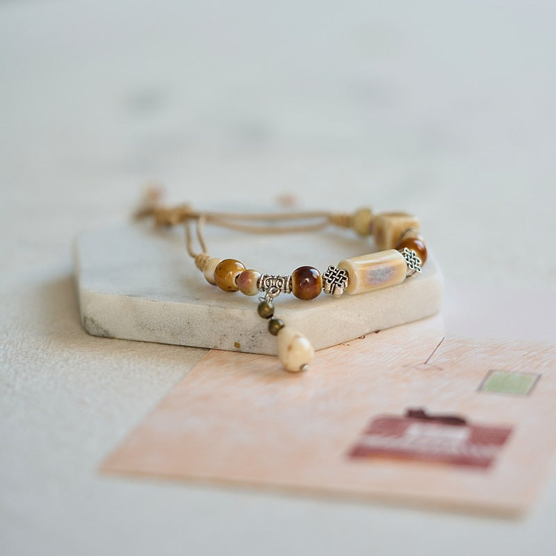 Fresh Chinese Style Popular Flower Ancient Bracelets