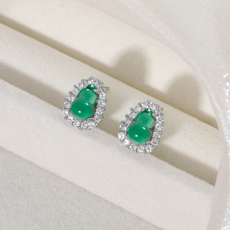 Women's Gourd High-grade National Style Niche Design Temperament Earrings