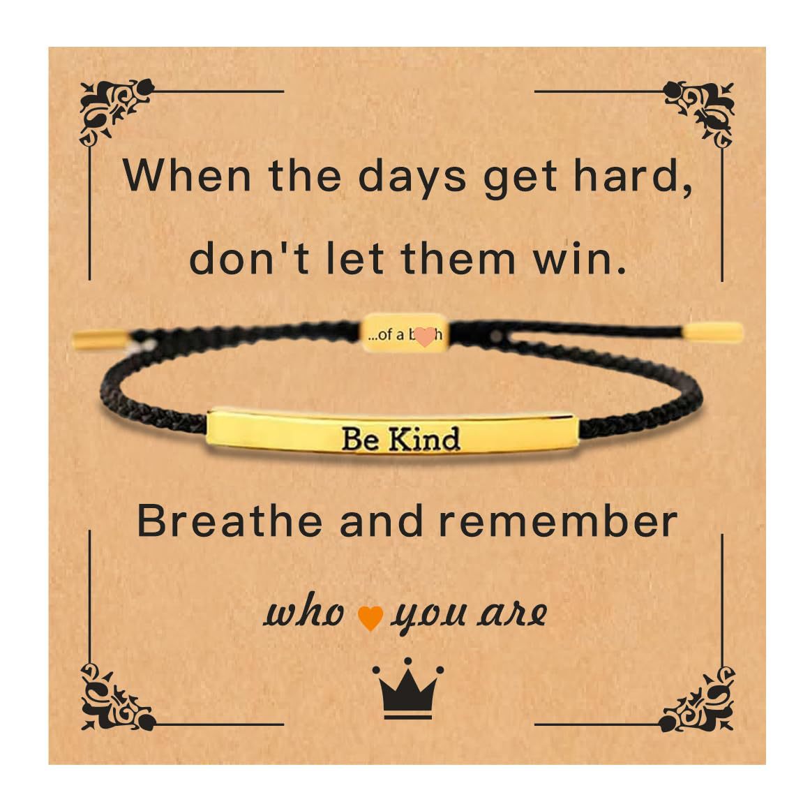 Stainless Steel Elbow Lettering Hand-woven Color Bracelets