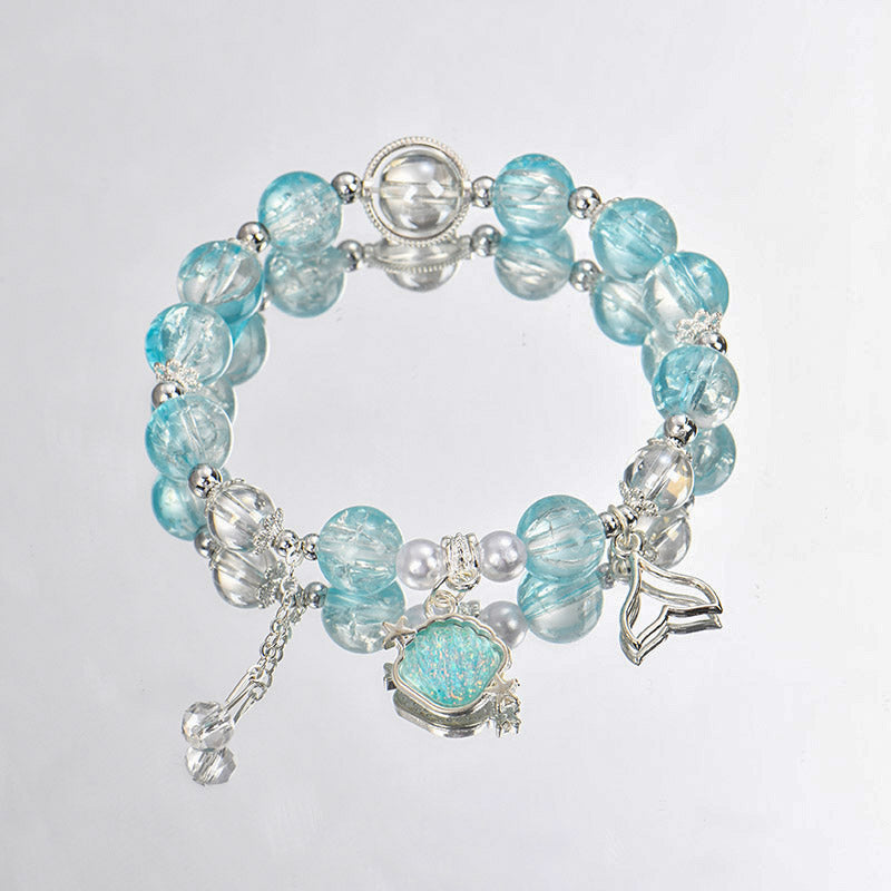 Fishtail Shell Marine Glass Niche Sweet Colorful Bracelets