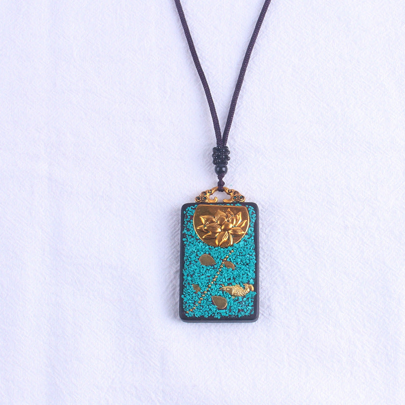 Tibetan Vintage Blackwood Father's Day Sweater Necklaces
