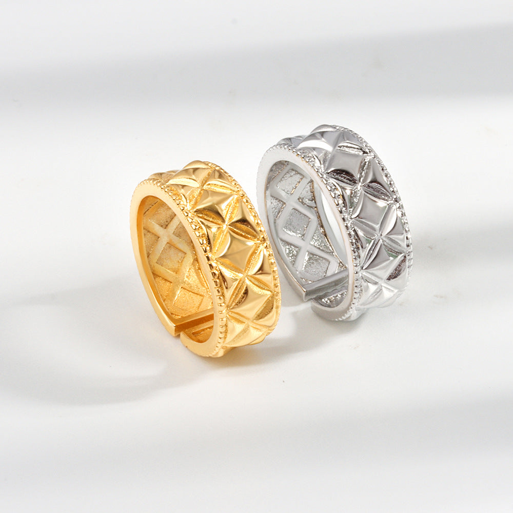 Female Everyday Fashion Gold Classic Style Open Rings