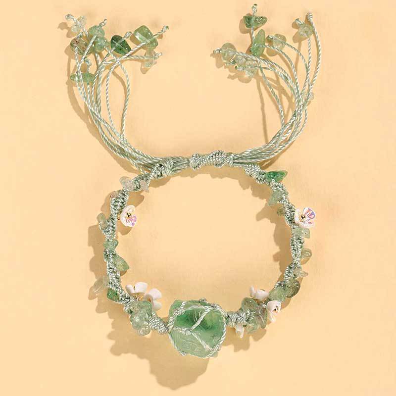 Flower Female Niche High Sense Hand Woven Rope Bracelets