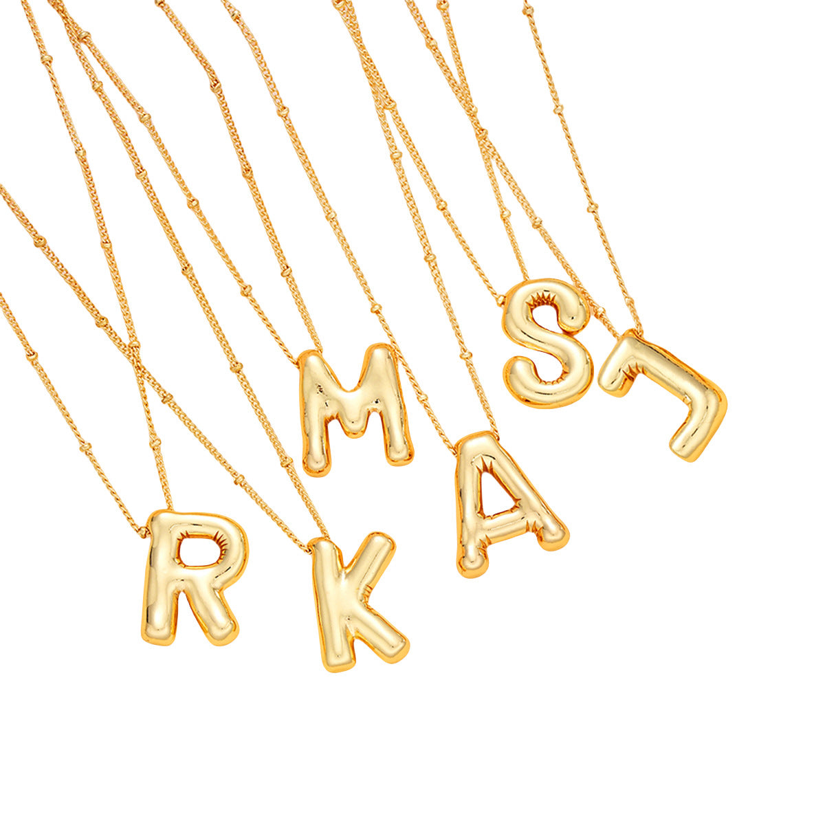 Balloon Glossy Chubby Fashionable Elegant Lady Necklaces