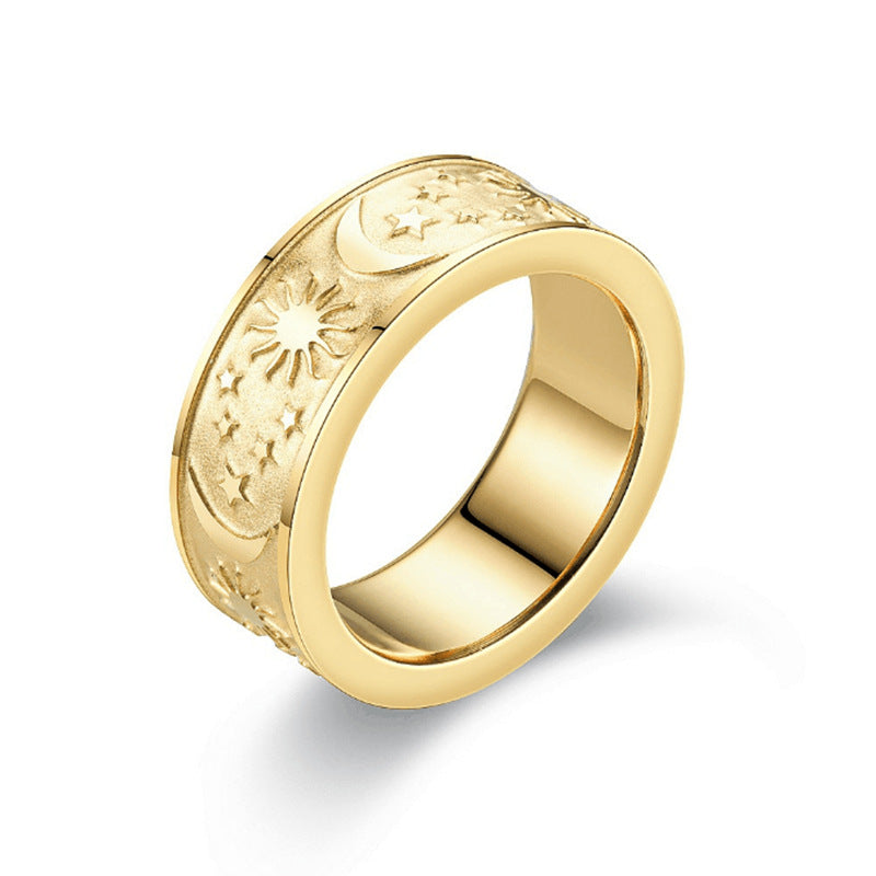 Men's Titanium Steel Fashion Stainless Hand Jewelry Rings