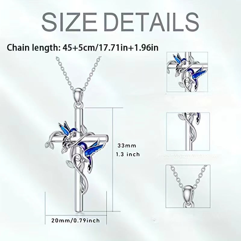 Stock Cross Bird Jewelry Suit Female Leaves Earrings