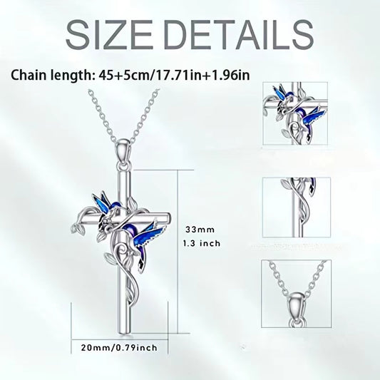 Stock Cross Bird Jewelry Suit Female Leaves Earrings