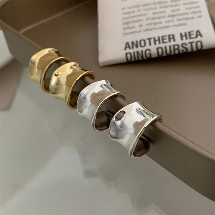 Metal Shaped Female Light Luxury Simplicity Earrings