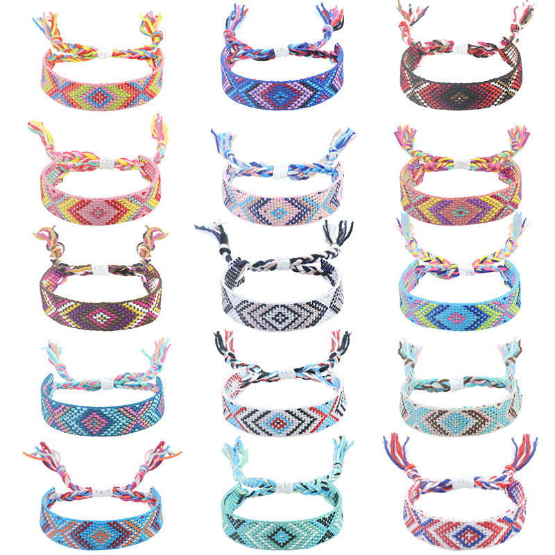 Nepal Ethnic Style Woven Wrist Strap Bracelets