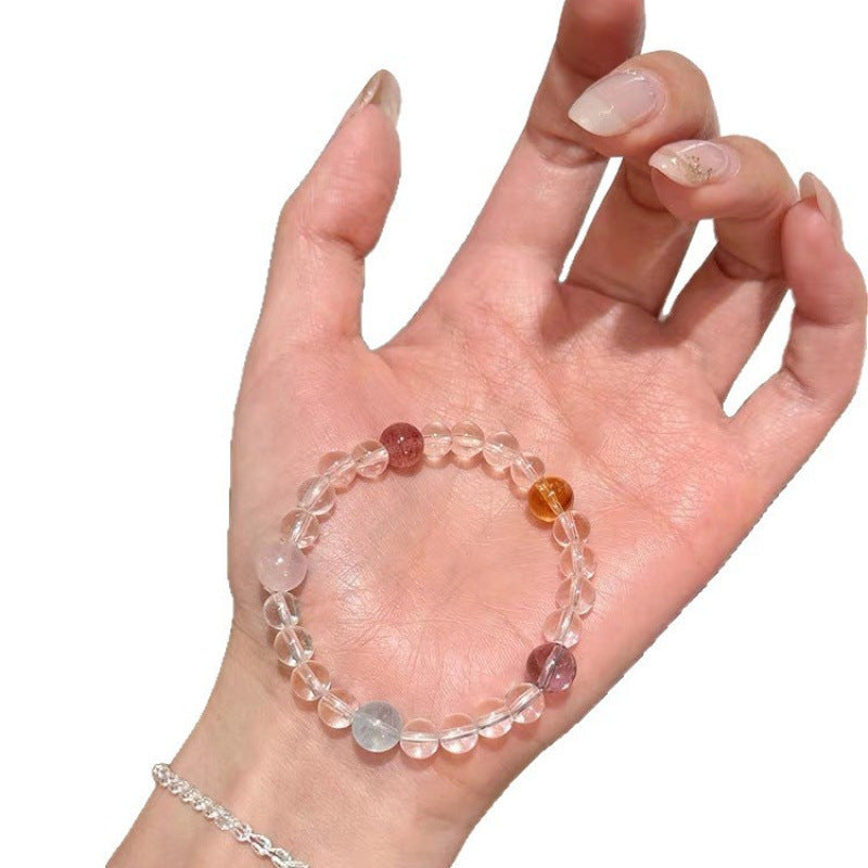 Sweet Girlish Peach Beads Design Girlfriends Birthday Bracelets