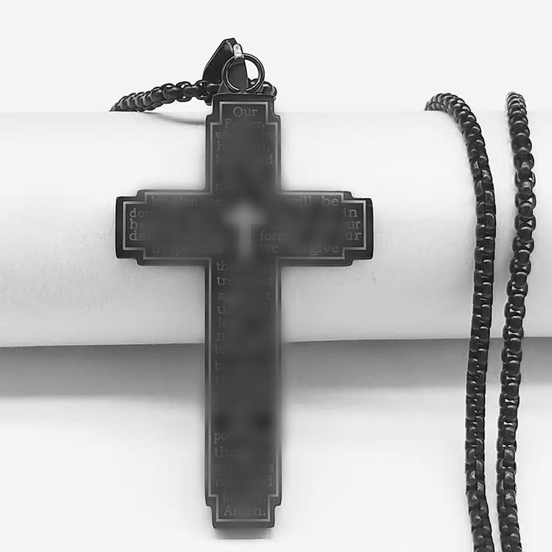 Women's & Men's Cross Titanium Steel For Retro Hip Pendants