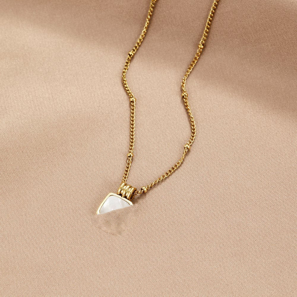 Women's Luxury Titanium Steel Gold Clavicle Chain Pendants