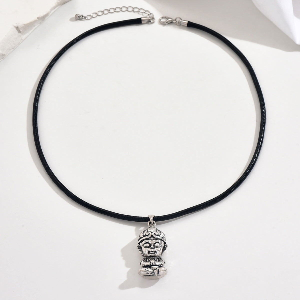 Sier Love Black Myth Monkey Small Necklaces