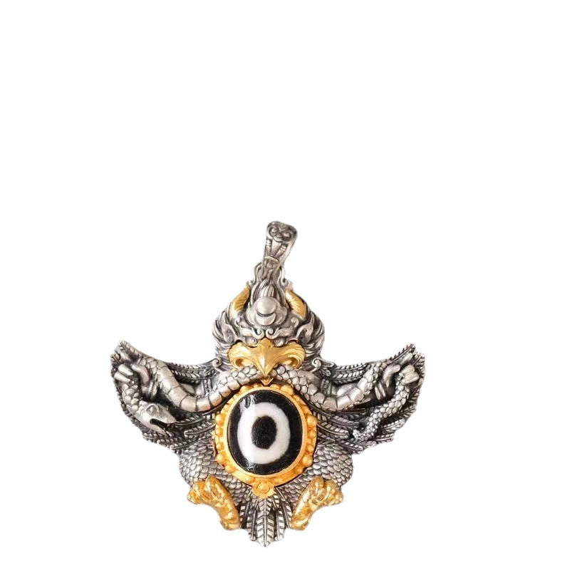 Golden Wing Bird Imitation Copper Sier Plated Necklace