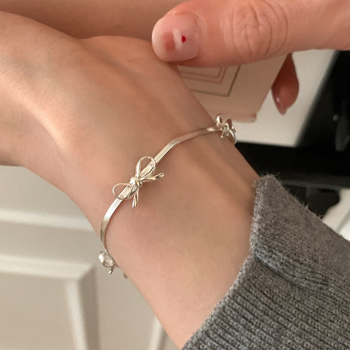 Women's Bow Sweet Personality Affordable Luxury Exquisite Niche Design Snake Bracelets