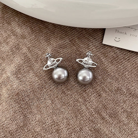 Women's Romantic Planet Pearl For Design High-grade Earrings