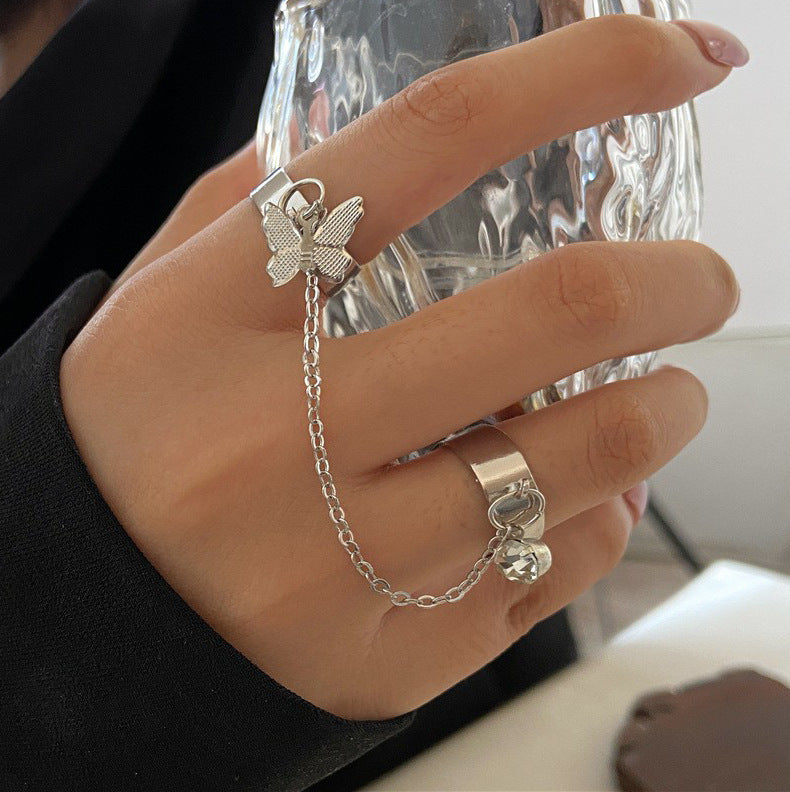 Fashion Punk Creative Finger One-piece Detachable Ring