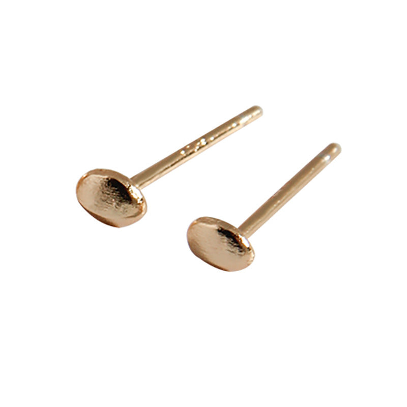 Women's Korean Style Niche Design Cold Minimalist Texture Reshaped Stone Earrings