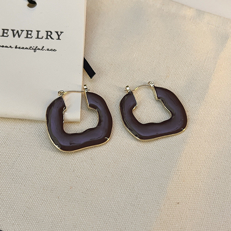 Women's Mori Style French Retro Camellia For Design Earrings