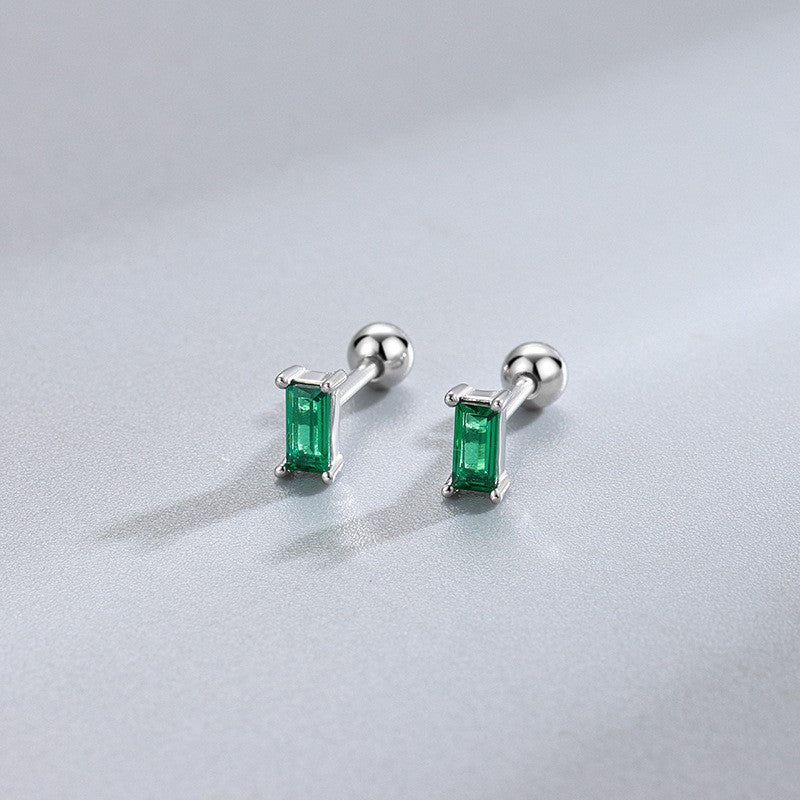 Sier Ear Bone Female Screw Tightening Rings