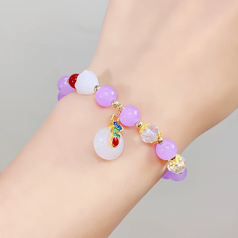 Safety Buckle Sweet Tassel Hand Toy Bracelets