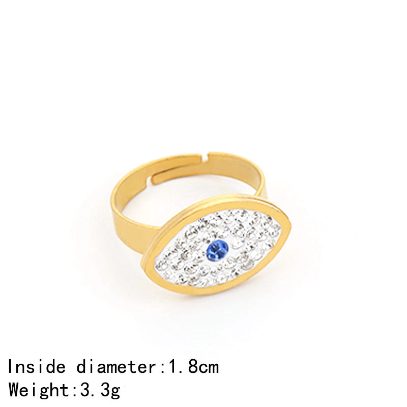 Women's Fashion Simple Stainless Steel Open Geometric Rings